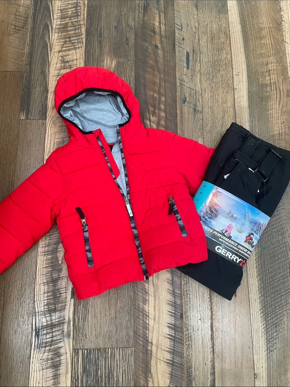 Gerry 2pc winter snow coat bibs SET boy 4T